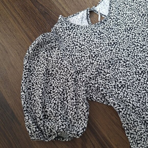 💙 Free People 'Dancing In The Dark' Floral Dress Size S Open Back 100% Viscose - Picture 8 of 11